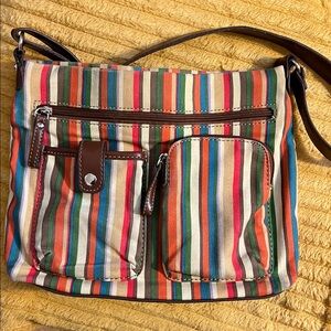 SALE! Relic Multicolor Striped Crossbody Bag